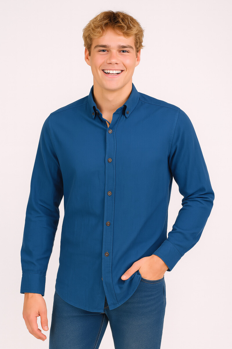 Camisa Ruggero Men - Azul Marino 
