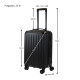 Valija Carry On 20'' Rígida Bonn Elegance NEGRO