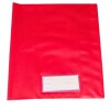 FORRO PLASTICO P.V.C. PARA CUADERNO COLOR ROJO