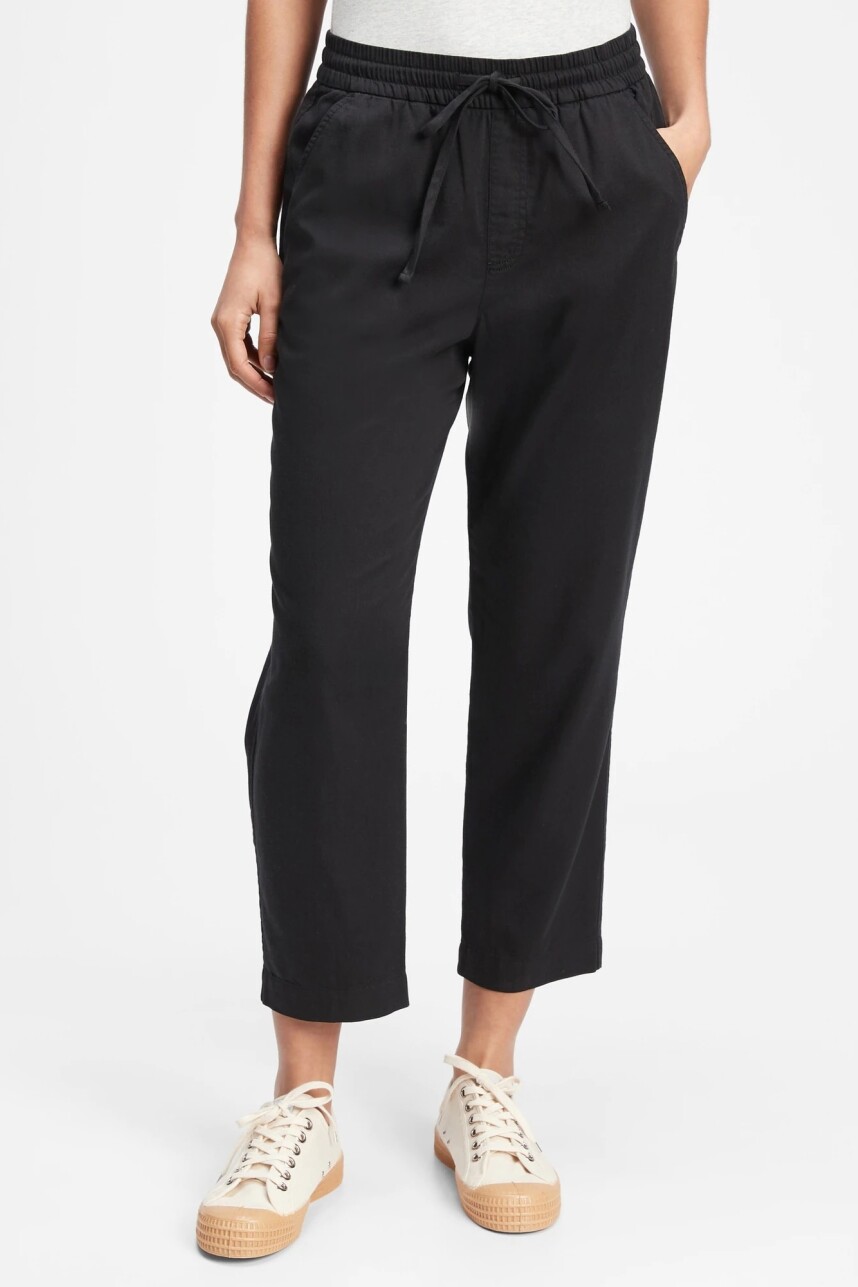 Pantalón Easy Con Elástico Mujer True Black