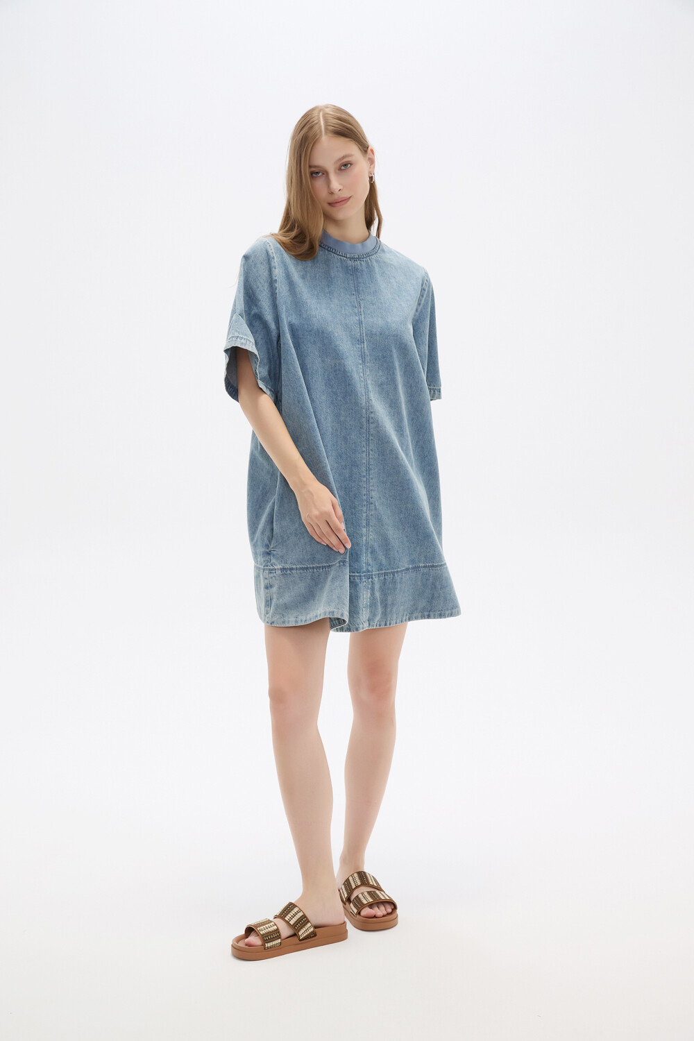 Vestido Ulan Celeste Claro