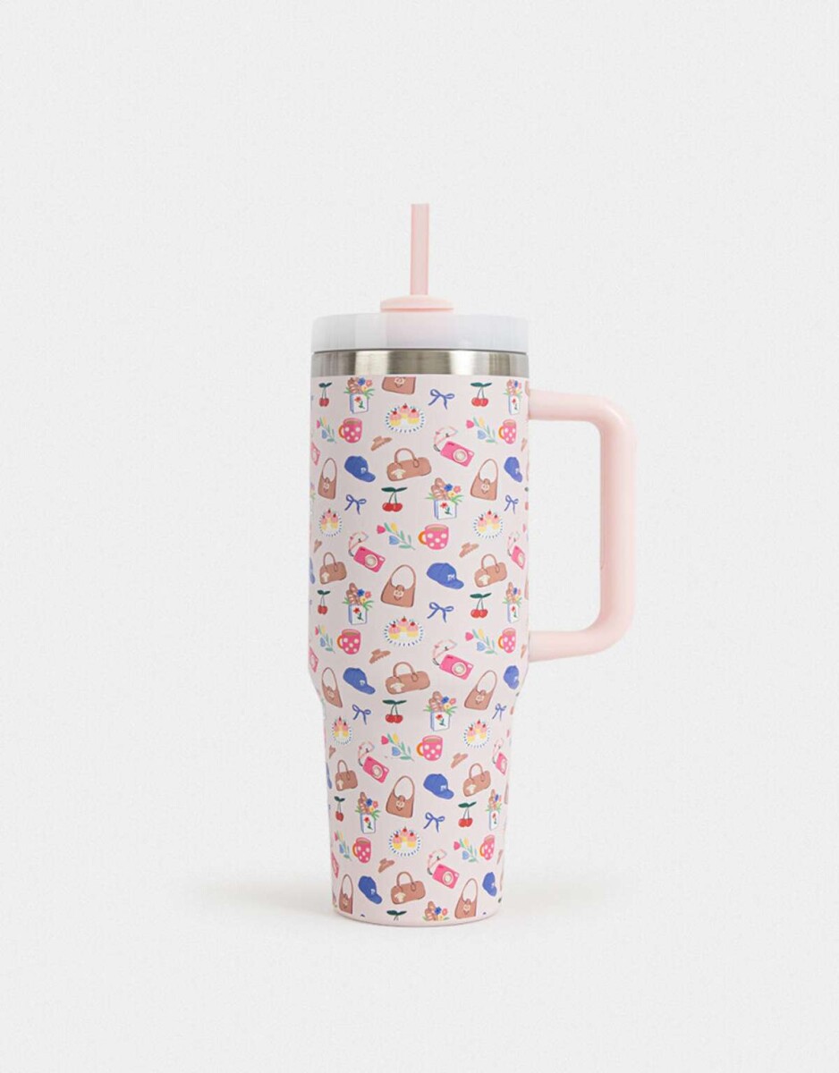 Vaso Alto Térmico Estampado - Combinacion Multicolor 