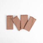 Set x 4 Individual con Flecos Tusor Soft 35x50 Incense