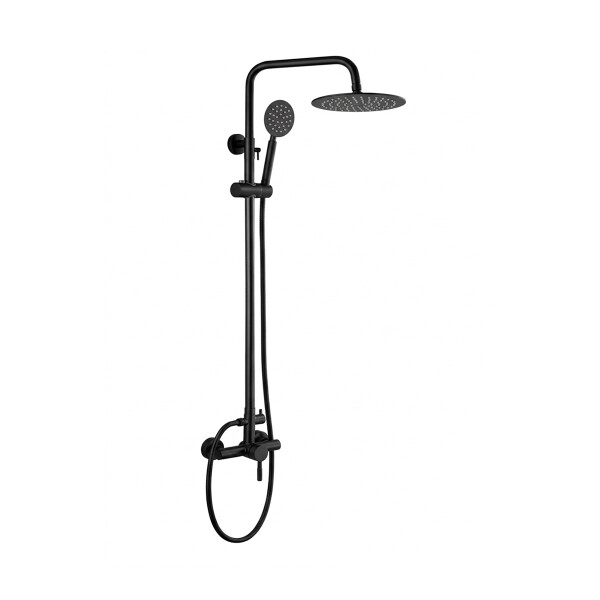 BARRAL C/GRIFERIA ACERO INOX. NEGRO WICO Barral C/griferia Acero Inox. Negro Wico