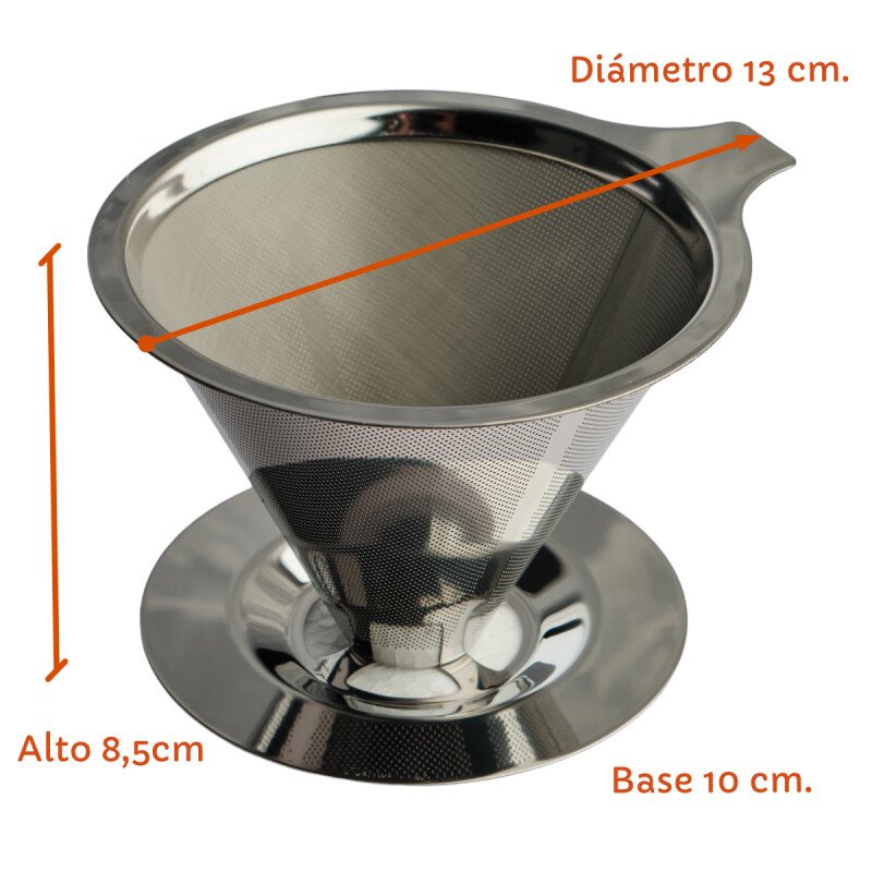 Filtro Para Café Ac Inoxidable Para Una Taza Sin Color