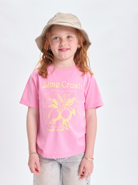 Remera estampa Limas Rosa