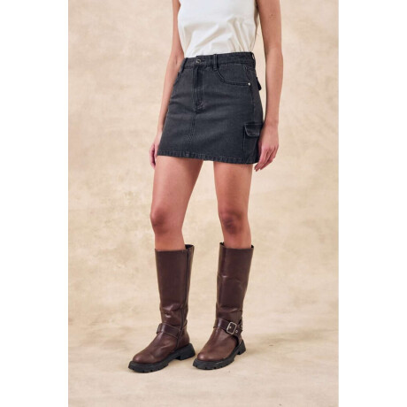 Falda Cargo Gris