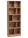 Librería MOSBJERG 10 estantes color roble Librería MOSBJERG 10 estantes color roble