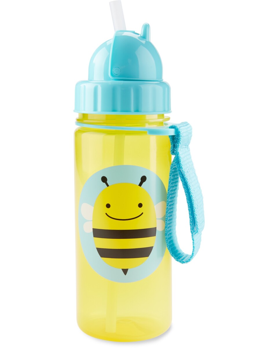 Botella con sorbito diseño abeja 
