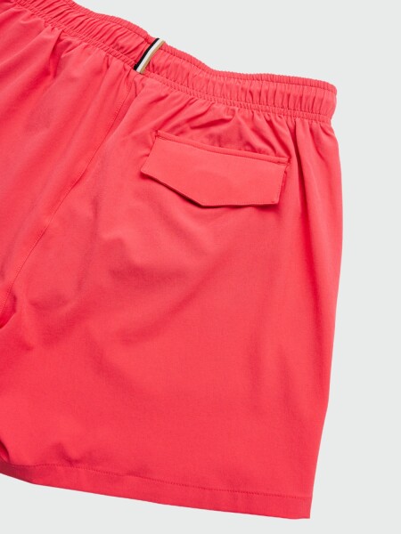 BOSS Black - Short de Baño Secado Rápido Logo Rosado