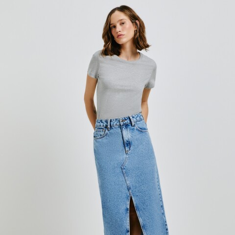 BLUSA MM FEM CINZA MESCLA