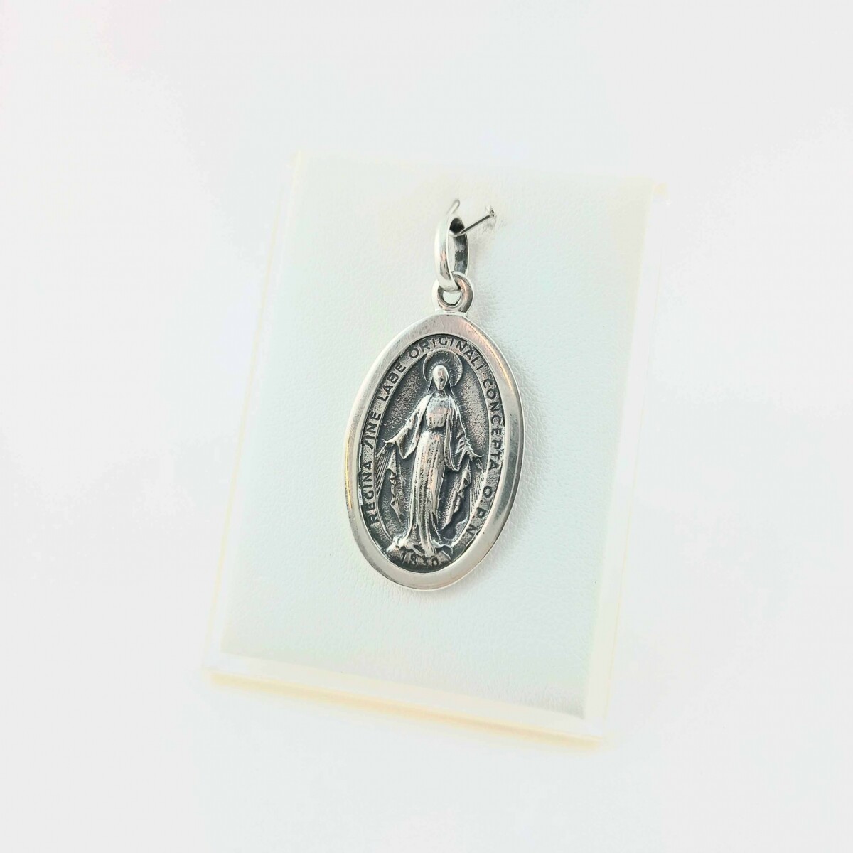 Medalla religiosa de Plata 925, Virgen Milagrosa. 