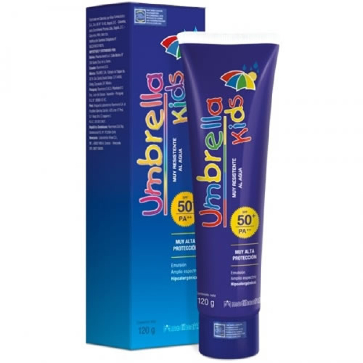 Protector Solar Umbrella Kids FPS 50+ 120 g – Alta Protección para Niños Muy Resistente al Agua