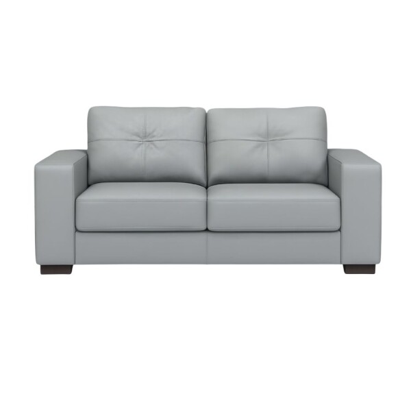SOFA 100% CUERO - 2 CUERPOS - MODELO DOMINI - GRIS SOFA 100% CUERO - 2 CUERPOS - MODELO DOMINI - GRIS