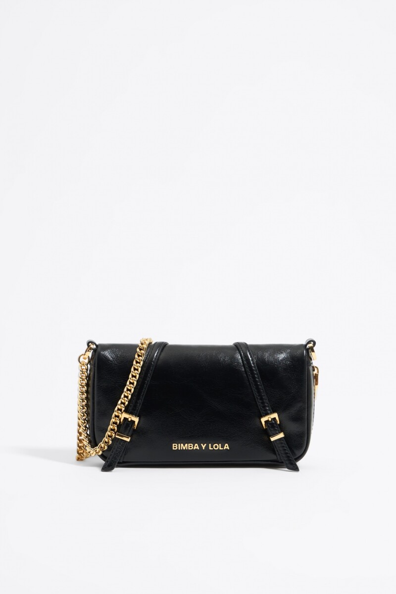 BOLSO BANDOLERA MINI PIEL Negro