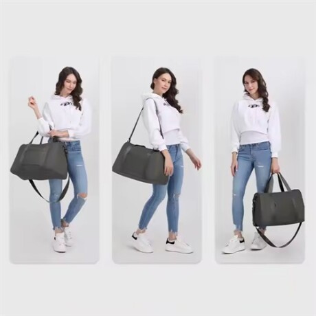 Bolso de mano plegable para viaje Negro