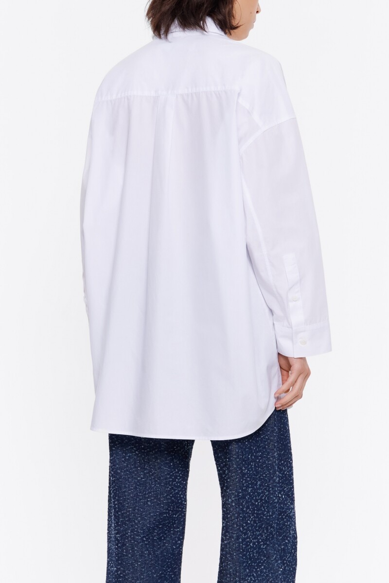 CAMISA LARGA ALGODÓN Blanco