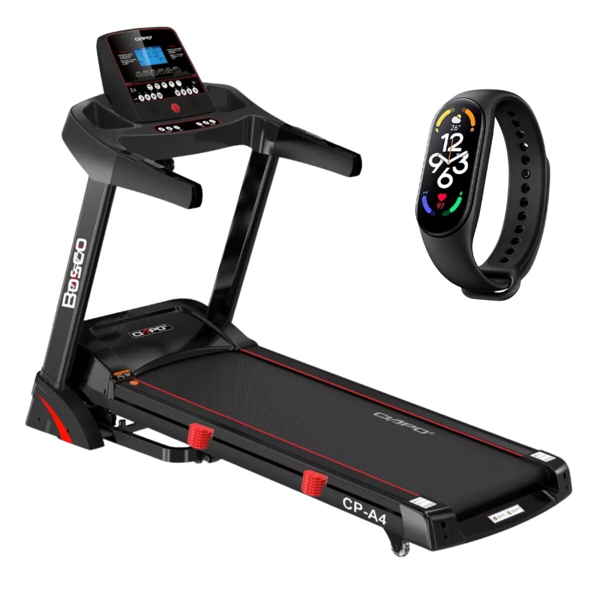Caminadora Eléctrica Plegable Con Motor Dc De 3.0 Hp - Negro 