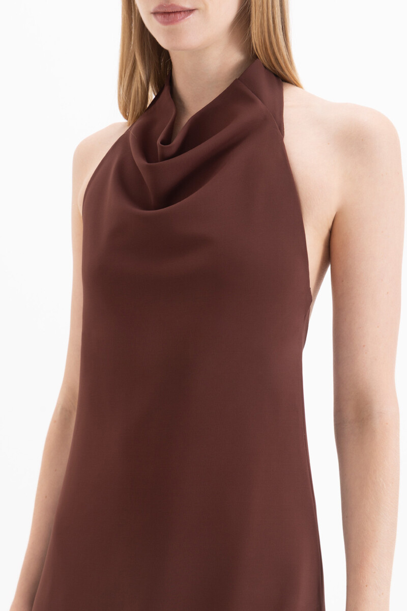 VESTIDO JAZZY Marron