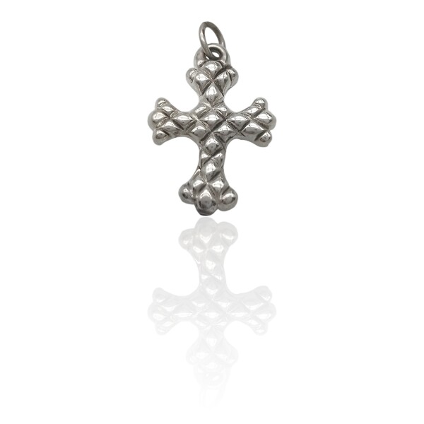 Dije Cruz-Plata 925 inflada-Sin piedra-CP3179 Sinpiedra