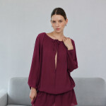 VESTIDO NALA BURGUNDY