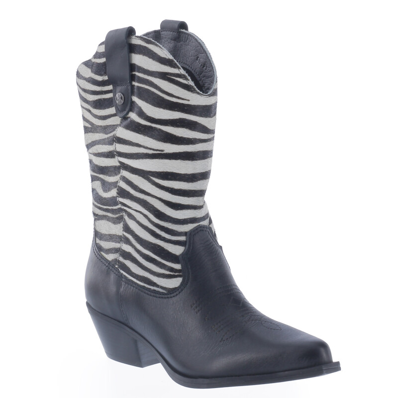 Bota de Mujer Bottero tejana Negro - Zebra