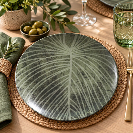 Set 6 Platos Llanos Porto Brasil Platinum Herbarium 27,5 cm Set 6 Platos Llanos Porto Brasil Platinum Herbarium 27,5 cm