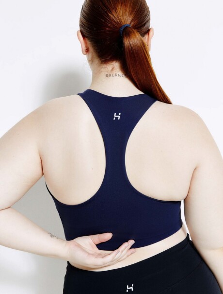 TOP DEPORTIVO HERO CON FIBRA LYCRA® AZUL