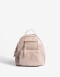 Mochilas Urbanas Mochila Efecto Croco - Rosa Piel
