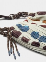 Bolso De Mano Estampado De Nylon crudo