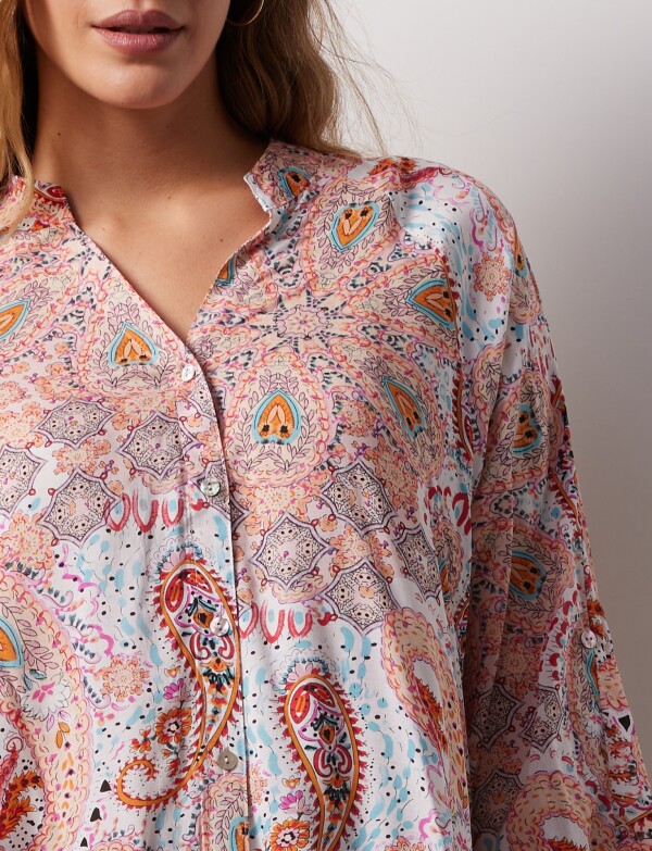 Blusa Arabescos MULTI/ROSA