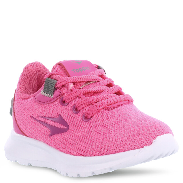 Championes de Niños Topper Lambi Bebe Fucsia - Gris