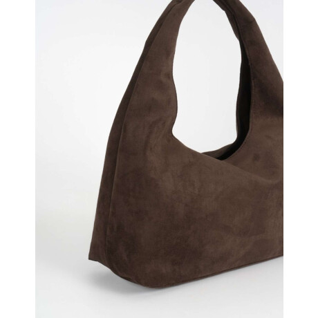 Bandolera Hobo Suede Marron Chocolate