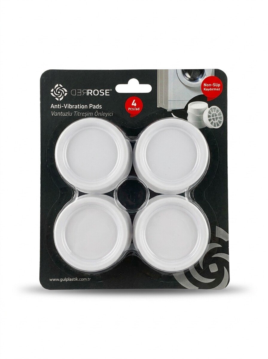 PADS ANTIVIBRACION LAVARROPAS SET X 4 - BLANCO 