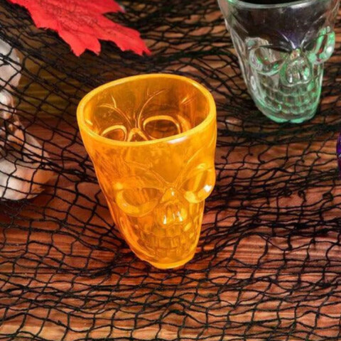 Vaso de Shot Calavera Naranja Vaso de Shot Calavera Naranja