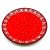 Plato de cerámica pintado 26 cm Rojo