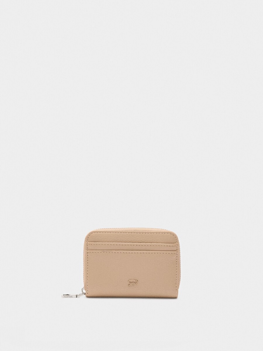 Cartera Básica Con Textura rosa