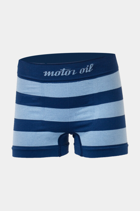 Boxer microfibra para niño color azul marino / azul jean