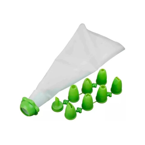 Manga para torta con 8 punteros 16x15cm Manga Para Torta Con 8 Punteros 16x15cm