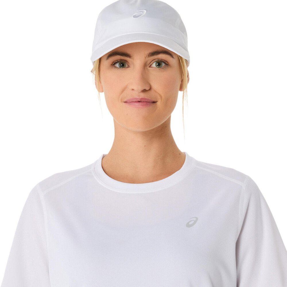 Polo Running Asics Silver SS Top Mujer Brilliant White