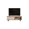 Rack Para Tv 1 Puerta Corrediza - Bristol Blanco