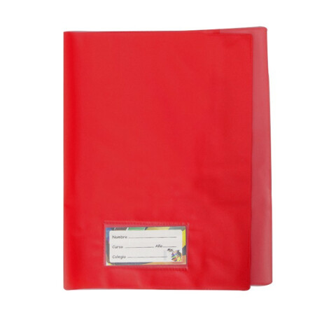 Forro PVC Cuaderno (Unidad) Rojo