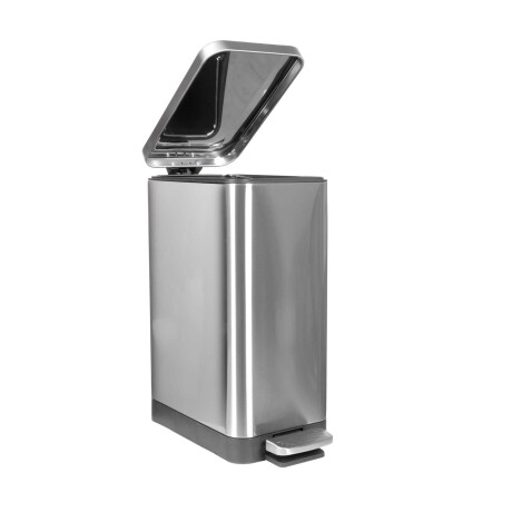 PAPELERA ACERO INOX GRIS ACERO INOXIDABLE A418