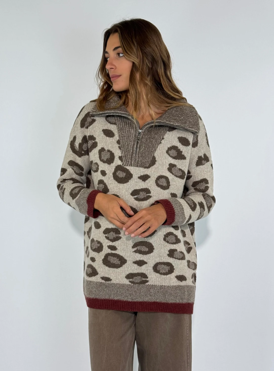 SWEATER HANK marron s/m