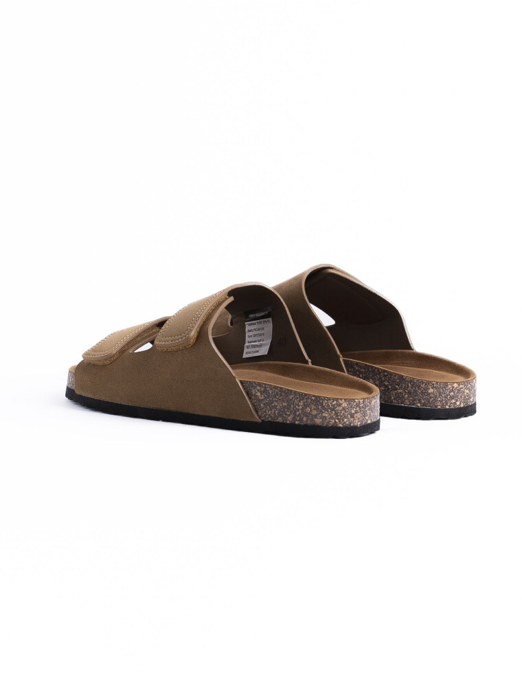 Sandalia Cuero Marruecos Taupe