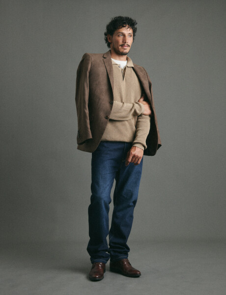 080687 PANTALON HARRINGTON LABEL Azul Oscuro