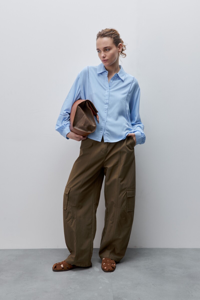 CAMISA YUKA Celeste