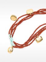 Pulsera De Pie Con Cuentas multicolor