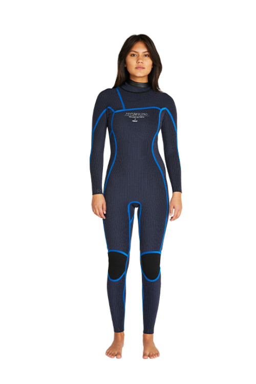 Hyperfreak Dama 4/3+ mm - Chest Zip Full Wetsuit Celeste