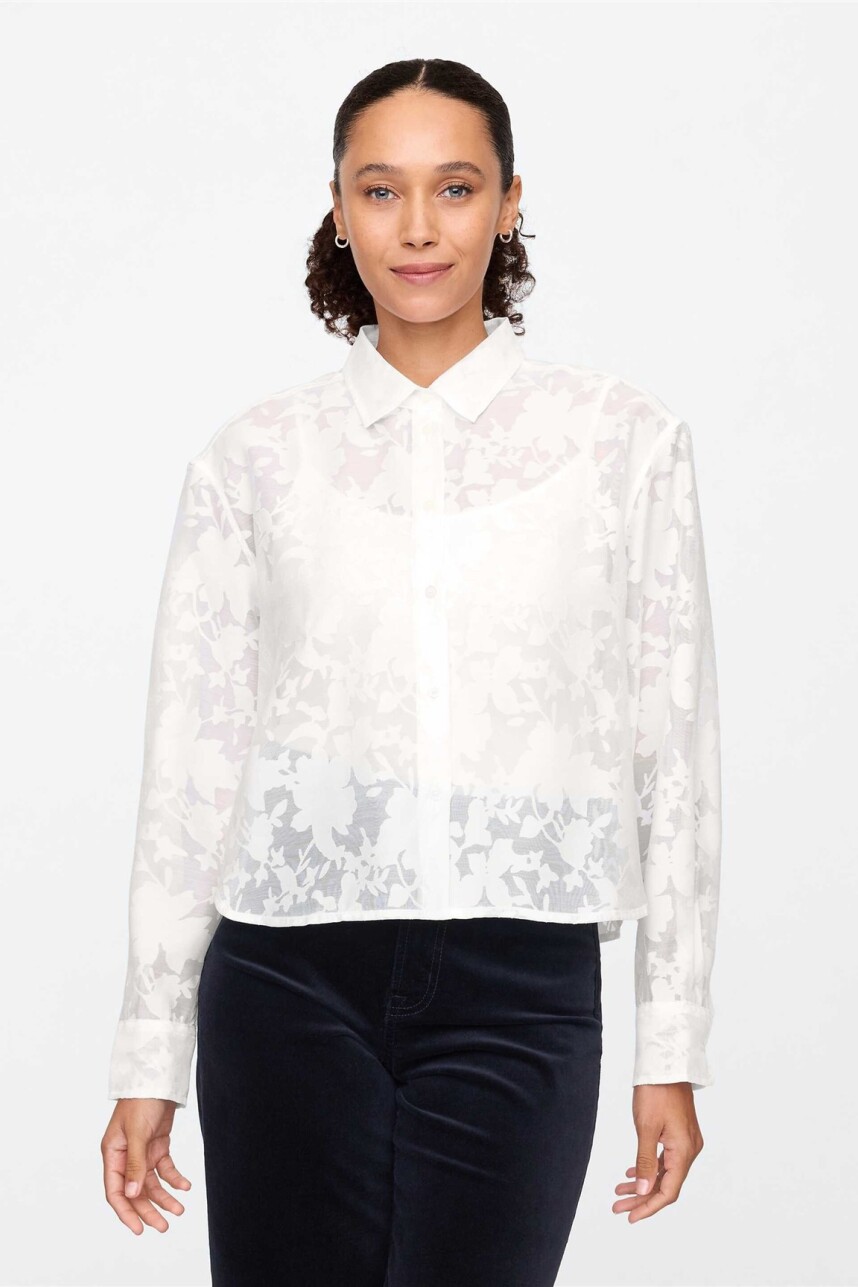 Camisa Cropped Mujer New Off White